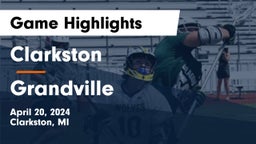 Clarkston  vs Grandville  Game Highlights - April 20, 2024