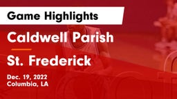 Caldwell Parish  vs St. Frederick  Game Highlights - Dec. 19, 2022