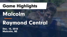 Malcolm  vs Raymond Central  Game Highlights - Dec. 15, 2018