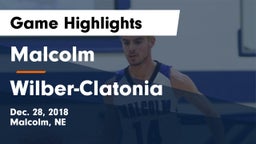 Malcolm  vs Wilber-Clatonia  Game Highlights - Dec. 28, 2018