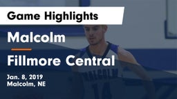 Malcolm  vs Fillmore Central  Game Highlights - Jan. 8, 2019