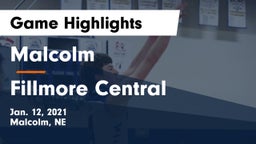 Malcolm  vs Fillmore Central  Game Highlights - Jan. 12, 2021