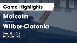 Malcolm  vs Wilber-Clatonia  Game Highlights - Jan. 22, 2021
