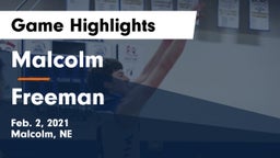 Malcolm  vs Freeman  Game Highlights - Feb. 2, 2021
