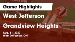 West Jefferson  vs Grandview Heights  Game Highlights - Aug. 31, 2020