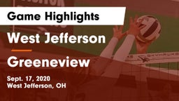 West Jefferson  vs Greeneview  Game Highlights - Sept. 17, 2020