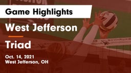 West Jefferson  vs Triad  Game Highlights - Oct. 14, 2021