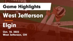 West Jefferson  vs Elgin  Game Highlights - Oct. 18, 2022