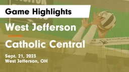 West Jefferson  vs Catholic Central  Game Highlights - Sept. 21, 2023