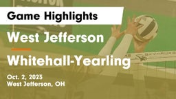 West Jefferson  vs Whitehall-Yearling  Game Highlights - Oct. 2, 2023