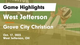 West Jefferson  vs Grove City Christian  Game Highlights - Oct. 17, 2023