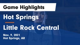 Hot Springs  vs Little Rock Central  Game Highlights - Nov. 9, 2021