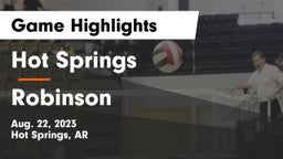 Hot Springs  vs Robinson  Game Highlights - Aug. 22, 2023