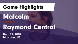 Malcolm  vs Raymond Central  Game Highlights - Dec. 15, 2018