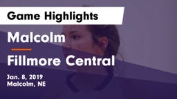 Malcolm  vs Fillmore Central  Game Highlights - Jan. 8, 2019