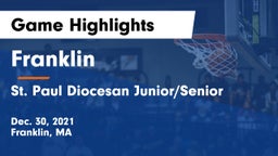 Franklin  vs St. Paul Diocesan Junior/Senior  Game Highlights - Dec. 30, 2021
