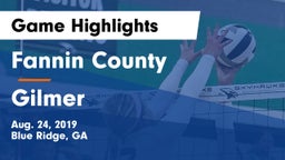 Fannin County  vs Gilmer  Game Highlights - Aug. 24, 2019