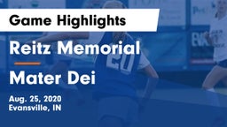 Reitz Memorial  vs Mater Dei  Game Highlights - Aug. 25, 2020