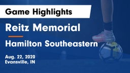 Reitz Memorial  vs Hamilton Southeastern  Game Highlights - Aug. 22, 2020