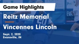 Reitz Memorial  vs Vincennes Lincoln  Game Highlights - Sept. 2, 2020