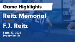 Reitz Memorial  vs F.J. Reitz  Game Highlights - Sept. 17, 2020