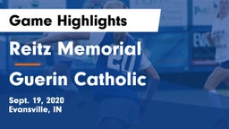 Reitz Memorial  vs Guerin Catholic  Game Highlights - Sept. 19, 2020