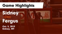 Sidney  vs Fergus Game Highlights - Oct. 5, 2019
