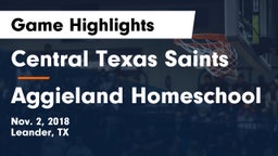 Central Texas Saints vs Aggieland Homeschool Game Highlights - Nov. 2, 2018