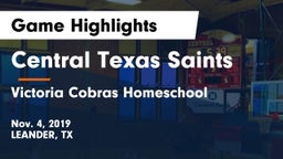 Central Texas Saints vs Victoria Cobras Homeschool Game Highlights - Nov. 4, 2019