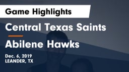 Central Texas Saints vs Abilene Hawks Game Highlights - Dec. 6, 2019