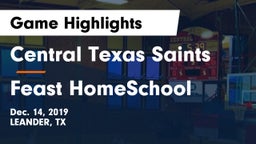 Central Texas Saints vs Feast HomeSchool  Game Highlights - Dec. 14, 2019