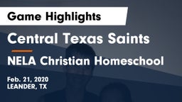 Central Texas Saints vs NELA Christian Homeschool Game Highlights - Feb. 21, 2020