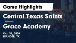 Central Texas Saints vs Grace Acadmey Game Highlights - Oct. 31, 2020