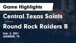 Central Texas Saints vs Round Rock Raiders B Game Highlights - Feb. 5, 2021