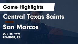 Central Texas Saints vs San Marcos Game Highlights - Oct. 30, 2021