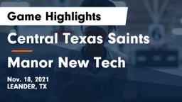 Central Texas Saints vs Manor New Tech Game Highlights - Nov. 18, 2021