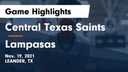 Central Texas Saints vs Lampasas  Game Highlights - Nov. 19, 2021