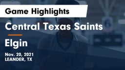 Central Texas Saints vs Elgin  Game Highlights - Nov. 20, 2021