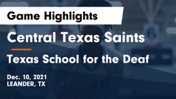 Central Texas Saints vs Texas School for the Deaf Game Highlights - Dec. 10, 2021