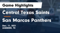 Central Texas Saints vs San Marcos Panthers Game Highlights - Dec. 11, 2021