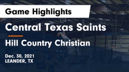 Central Texas Saints vs Hill Country Christian  Game Highlights - Dec. 30, 2021