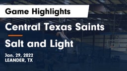 Central Texas Saints vs Salt and Light Game Highlights - Jan. 29, 2022