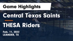 Central Texas Saints vs THESA Riders Game Highlights - Feb. 11, 2022