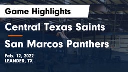 Central Texas Saints vs San Marcos Panthers Game Highlights - Feb. 12, 2022