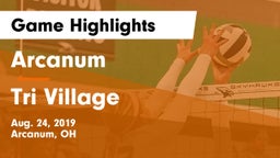 Arcanum  vs Tri Village Game Highlights - Aug. 24, 2019