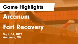 Arcanum  vs Fort Recovery  Game Highlights - Sept. 14, 2019