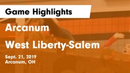 Arcanum  vs West Liberty-Salem  Game Highlights - Sept. 21, 2019