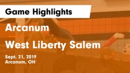 Arcanum  vs West Liberty Salem Game Highlights - Sept. 21, 2019