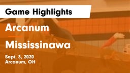 Arcanum  vs Mississinawa Game Highlights - Sept. 3, 2020