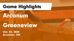 Arcanum  vs Greeneview  Game Highlights - Oct. 24, 2020